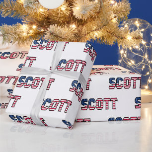 Scott Prénom US Papier cadeau