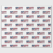 Scott Prénom US Papier cadeau (Plat)
