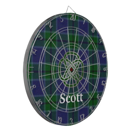 Scott Pset met Celtic Knot Dart Board Dartbord (Voorkant Links)