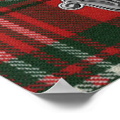 Scott Tartan & Badge Poster (Hoek)