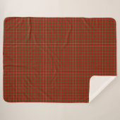Scott tartan red green plaid sherpa deken (Voorkant (horizontaal))