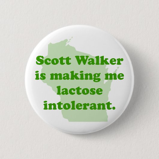 Scott Walker intolerantie Ronde Button 5,7 Cm (Voorkant)