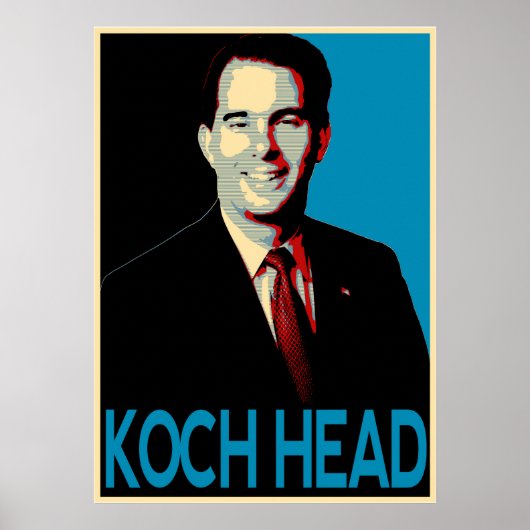 Scott Walker - Koch Head Poster (Voorkant)