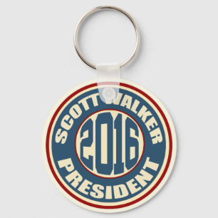 Scott Walker President 2016 Sleutelhanger