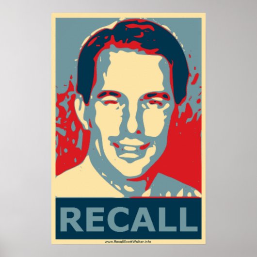 Scott Walker Recall Poster (Voorkant)