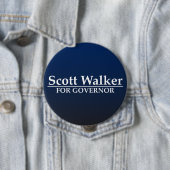 Scott Walker voor gouverneur Ronde Button 4,0 Cm (In situ)