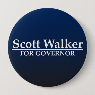 Scott Walker voor gouverneur Ronde Button 4,0 Cm