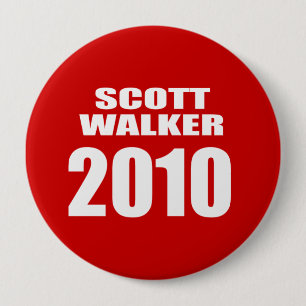 SCOTT WALKER VOOR GOVERNOR RONDE BUTTON 4,0 CM