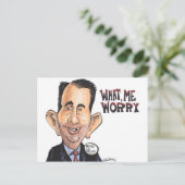 Scott Walker Worry Briefkaart (Staand voorkant)