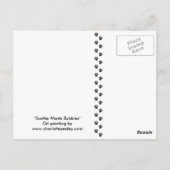 "Scottie aime les bulles" Carte postale de chien A (Dos)