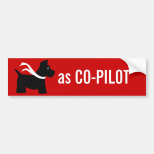 Scottie als CO-PILOT Bumpersticker