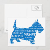 scottie Auld Reekie Scottish Slang.png Briefkaart (Voorkant / Achterkant)