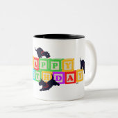 Scottie Birthday Blocks Mug (Devant droit)