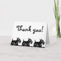 Scottie Chien Carte de remerciements