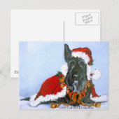 Scottie Claus Feestdagenkaart (Voorkant / Achterkant)