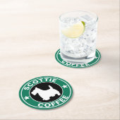 SCOTTIE Coffee Ronde Kartonnen Onderzetter (Insitu)