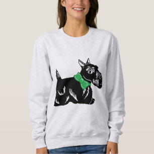 Scottie Dog avec une Sweatshirt de race verte
