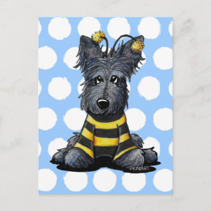 Scottie Dog Bee Briefkaart