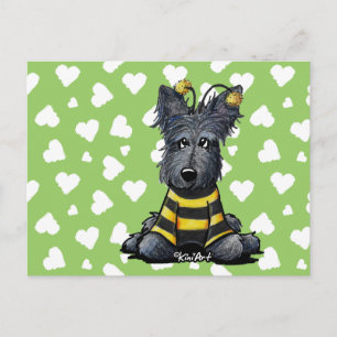 Scottie Dog Bee Briefkaart