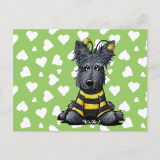 Scottie Dog Bee Briefkaart