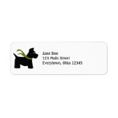 Scottie Dog Christmas Labels (Voorkant)