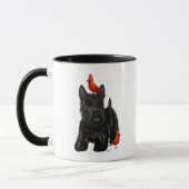Scottie Dog en Rode vogels Mok (Links)