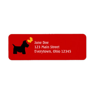 Scottie Dog Labels voor aanpassing