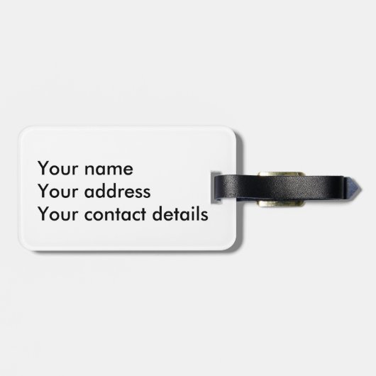 Scottie dog met hart bagagelabel (Achterkant horizontaal)