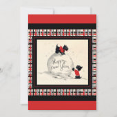 Scottie Dog New Years Party Uitnodiging (Voorkant)