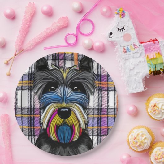 Scottie Dog Papieren Bordje (Feest)