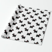 Scottie Dog Pattern Cadeaupapier (Uitgerold)