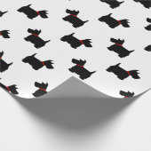 Scottie Dog Pattern Cadeaupapier (Hoek)