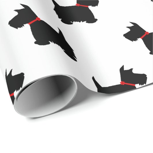 Scottie Dog Pattern Cadeaupapier (Rol Hoek)