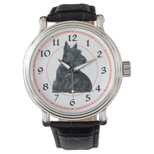 Scottie Dog Rocks Around Horloge
