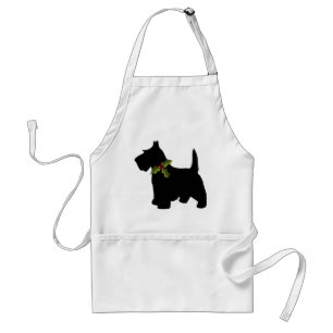Scottie Dog Schotse terrier met kerstmis Standaard Schort