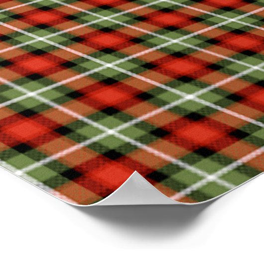 Scottie Dog Scotch met kerstfeestdag hond Poster (Hoek)