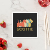 Scottie Dog Scottish Terrier Breed Kijk naar Servet (Insitu)