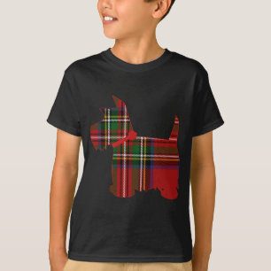 Scottie Dog Scottish Terrier Royal Stewart Tartan T-shirt