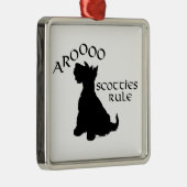 Scottie Dog Silhouette Ornament (Rechts)