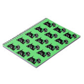Scottie Dogs met Green Bows Pattern-laptop Notitieboek (Linkerzijde)