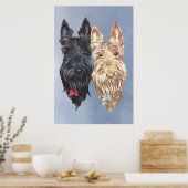 Scottie Dogs Poster (Keuken)