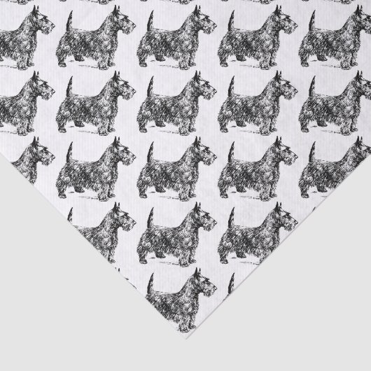Scottie Dogs Tissuepapier (Detail)