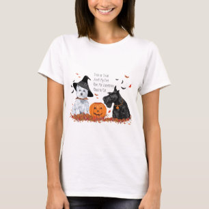 Scottie en Westie Halloween Fun T-shirt