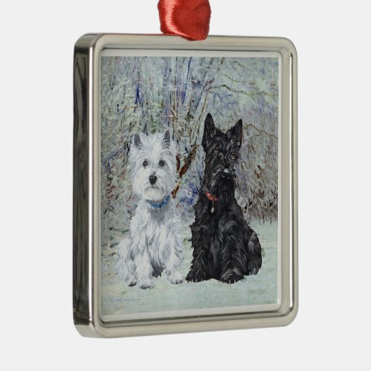 Scottie en Westie Ornament (Rechts)