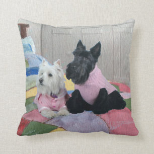 Scottie en Westie - Terrier Winter Kussen