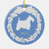 Scottie Herembrance Personaliseren Keramisch Ornament (Achterkant)