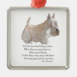 Scottie-herinneringsornament Metalen Ornament