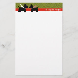Scottie Holiday Play Writing Paper Briefpapier