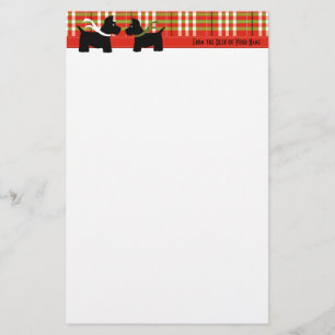Scottie Holiday Play Writing Paper Briefpapier