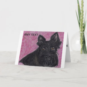 Scottie hond Gepersonaliseerde wenskaart verjaarda Kaart